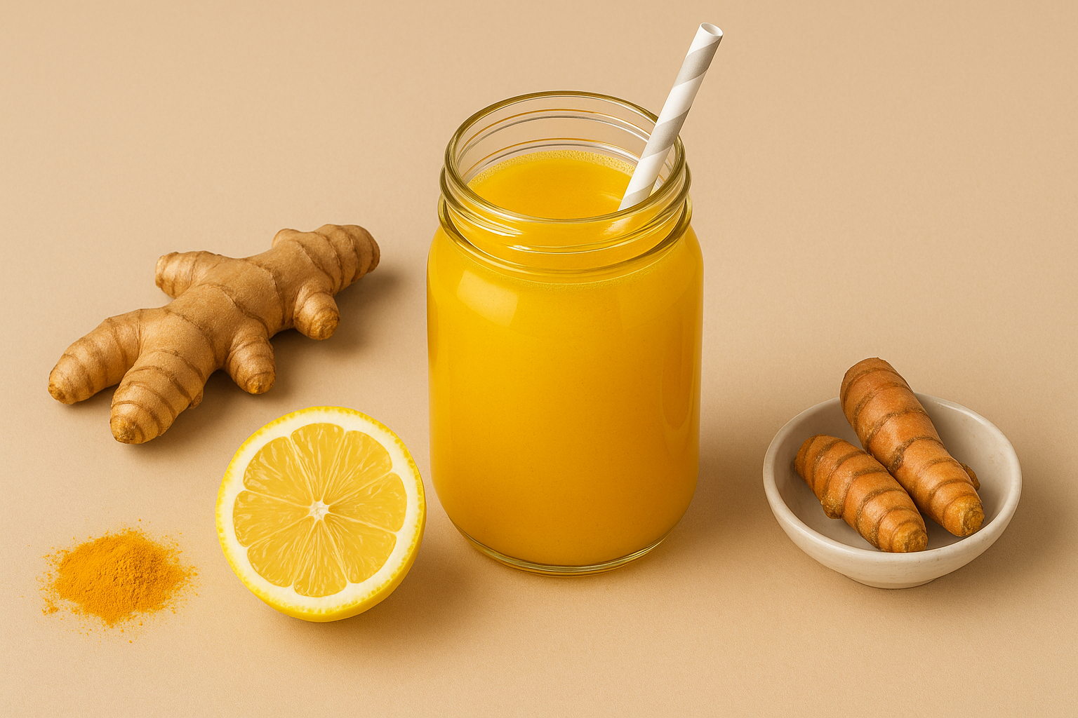 Golden boost: Ingefær, gurkemeje og citron – den drik alle snakker om